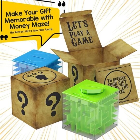 Money Gift Boxes for Cash, Money Puzzle Box for Cash Gift, Money Gift Holder - Picture 6 of 6
